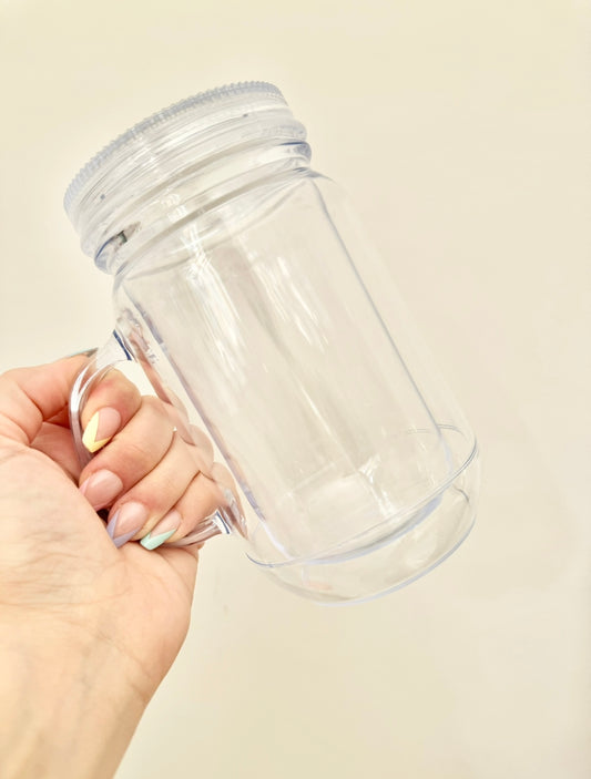 20oz Acrylic Mason Jar